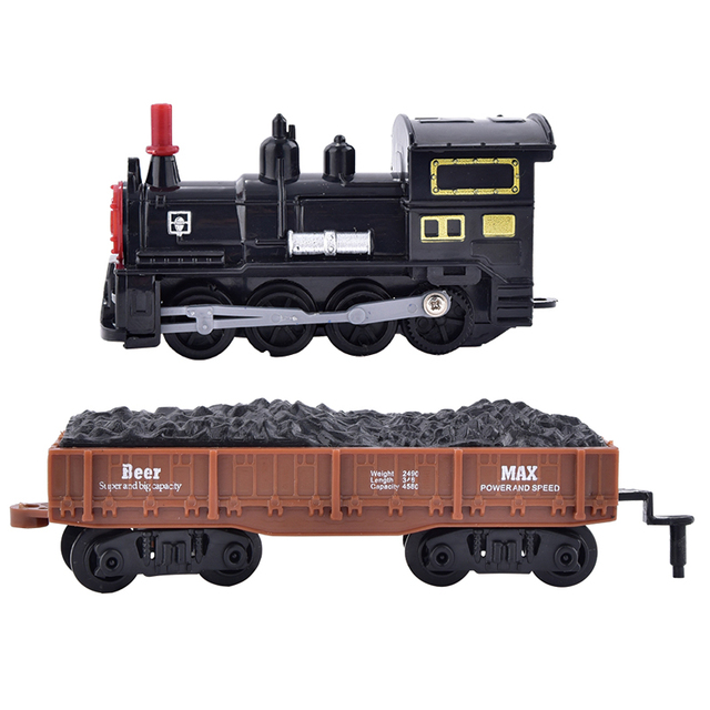 Interesting DIY Battery Operated Track Electric Rail Train Set Toys for Kids