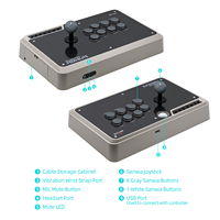 Manette Joystick Fightstick d'Arcade Mayflash F500 Elite pour PS4/PS3/Xbox One/Xbox 360/PC avec Boutons Réactifs, Accessoire de Jeu