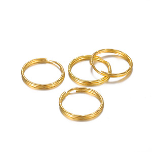 Anillos de Metal en Relieve para Llaveros, 25mm, Aleación Redonda, Accesorios de Joyería Hechos a Mano - Product Image 3