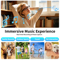 Lunettes IA 7H avec Bluetooth 5.0, Enregistrement 720P, Assistant Vocal, Traduction en Temps Réel, Wi-Fi 6, Chargement Type-C pour l'Aventure en Plein Air