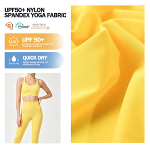 Soft Lightweight Icy Cool Quick Dry Moisture Wicking Stretch UPF50+ Nylon Spandex Yoga <b>Fabric</b> for Sportswear - Product Image 1