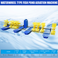 Aérateur à roue à aubes multi-impellers, aérateur à roue à aubes augmentant l'oxygène dissous, aérateur pour crevettes en aquaculture