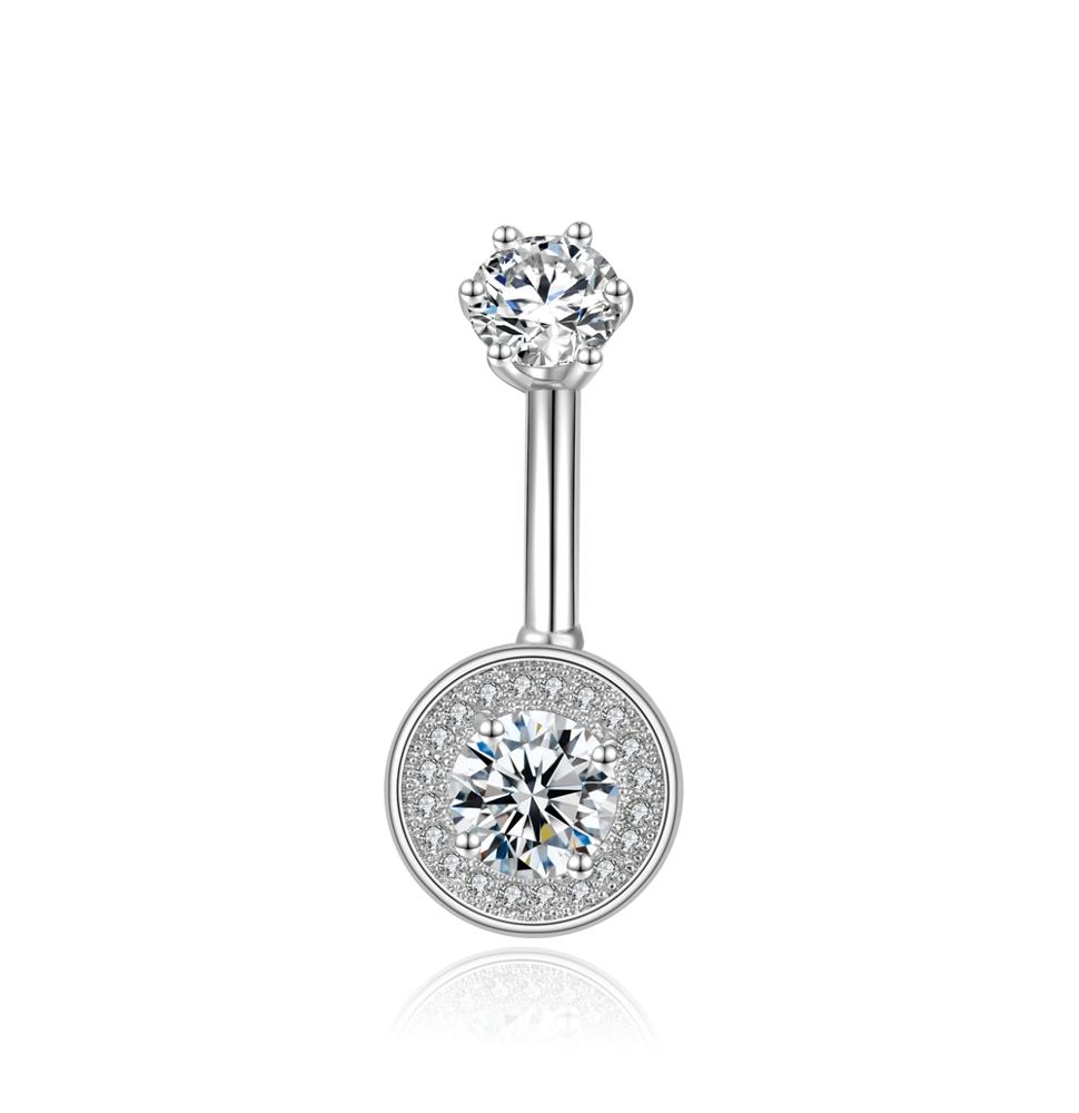 Cristallo rotondo in argento