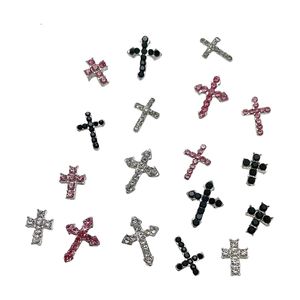 Ciondoli Antichi a Croce e Cuore Cromato per Design - Stile Cristiano Vintage - Product Image 4