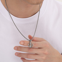 Collier ancre en acier inoxydable MECYLIFE, bijoux classiques pour homme, pendentif ancre, bijoux de navigation, cadeau