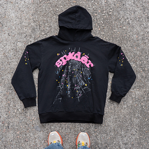 420G 고품질 맞춤형 스포더 후드티 1:1 스웨트셔츠 제조업체 오버사이즈 스포더 1.1 패턴 친환경 포켓 - Product Image 2