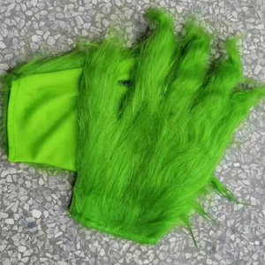 Guantes de monstruo verde, accesorios de disfraz geométricos de dibujos animados de talla única para cosplay en fiestas navideñas - Product Image 3