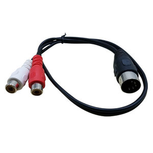 Cable Adaptador de Audio de 5 Pines DIN Macho a 2 RCA Hembra para Sistemas Electrofónicos <span class=keywords><strong>Bang</strong></span> & <span class=keywords><strong>Olufsen</strong></span>, Naim, Quad.Stereo, Nuevo - Product Image 2