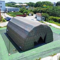 Tente de secours en cas de catastrophe gonflable camouflage abri d'urgence grande tente extérieure taille personnalisée couleur installation rapide en PVC robuste