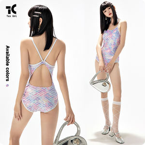 Triángulo <span class=keywords><strong>de</strong></span> una pieza conservador 2024 natación dedicado <span class=keywords><strong>entrenamiento</strong></span> profesional carreras traje <span class=keywords><strong>de</strong></span> baño <span class=keywords><strong>de</strong></span> aguas termales Tankinis a rayas onduladas - Product Image 1