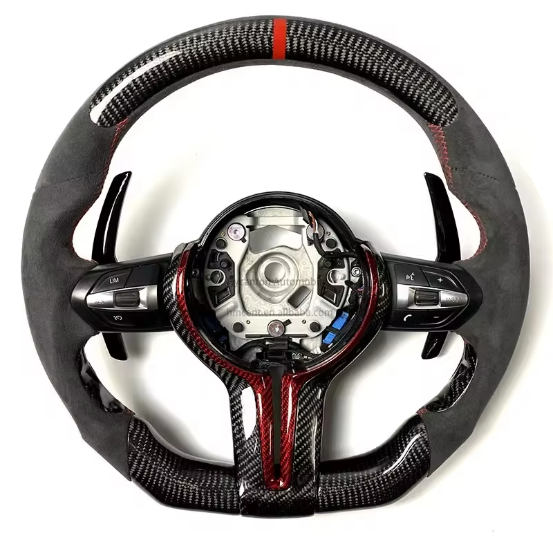F40 Alcantara + Fibre de carbone + coutures rouges