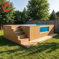 Maßgefertigte, freistehende Glasfaser-Schwimmbecken für den Außenbereich – Container-Piscina-Schwimmbecken