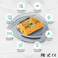 DCB102 Adaptor Catu Daya Baterai Li-Ion Port USB 12V/20V Maks untuk Peralatan Listrik Bahan ABS Tahan Api QC2.0 Pengisian Berlebih