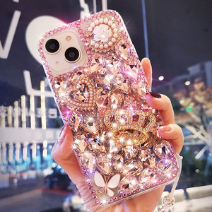 Bolsas de teléfono móvil Premium, funda de diamantes, Protector de casa para teléfono, accesorios para teléfono móvil para <span class=keywords><strong>iPhone</strong></span> 13 <span class=keywords><strong>Mini</strong></span> <span class=keywords><strong>12</strong></span> Pro 14 15, funda brillante - Product Image 6