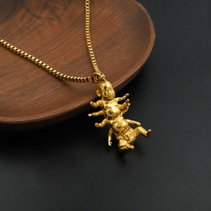 Stainless Steel Dragonfly Pendant Necklace For Men Insect Design Chain Jewelry Gift - Product Image 3