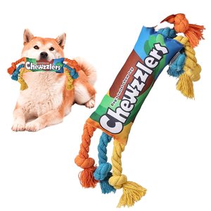 Luxury Small Size Pet Dog Chew Toy <b>Rainbow</b> Twist <b>Candy</b> Sound Toy Durable Polyester Cartoon Pet Supplies - Product Image 3