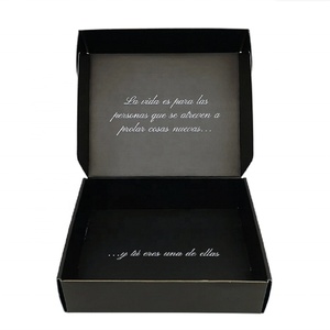 Boîtes d'expédition en carton ondulé kraft, impression couleur noire sur mesure, meilleur prix - Product Image 3