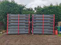 Chariot à roulettes en métal galvanisé à chaud, capacité 1000 kg, usage intensif |   Conteneur de stockage pliable en fil d'acier pour entrepôt