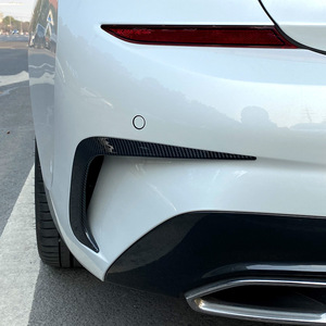 Para <span class=keywords><strong>BMW</strong></span> Serie 3 G20 G28 <span class=keywords><strong>M</strong></span> <span class=keywords><strong>Sport</strong></span> 318i 320i 330i 2019-2022, cubierta embellecedora de salida de aire lateral del parachoques trasero, alerón divisor, adhesivo OLIVER - Product Image 5