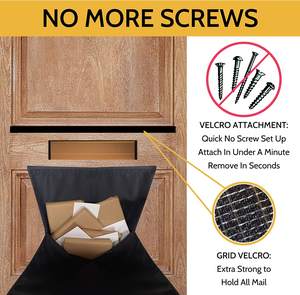 Pour les lettres de la poste, bâtons à la boîte à lettres, aucune vis requise, Cage de boîte à lettres, attrape-lettres alternatif - Product Image 4