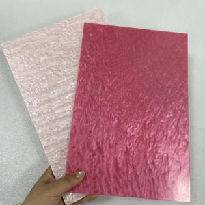 Paquete de Láminas Acrílicas Bridgevia Rosa Rojo Perla, Grosor de 1/8 de Pulgada, 200x300 mm, Hecho en EE. UU., Apto para Corte Láser, Manualidades Creativas - Product Image 1