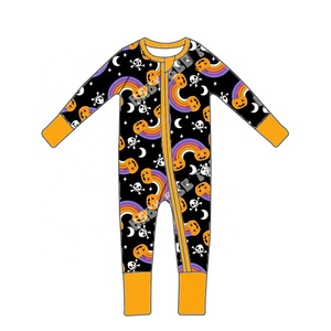 Nuevo disfraz <span class=keywords><strong>de</strong></span> Halloween <span class=keywords><strong>para</strong></span> niño recién nacido fibra <span class=keywords><strong>de</strong></span> bambú globo ocular estampado <span class=keywords><strong>de</strong></span> <span class=keywords><strong>calabaza</strong></span> YKK pijamas con cremallera bebé mameluco <span class=keywords><strong>de</strong></span> manga larga <span class=keywords><strong>de</strong></span> cuatro patas - Product Image 4