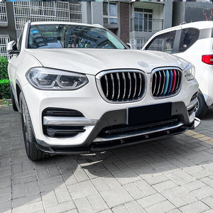Bmw X3 G01 Front Bumper Lip Splitter Piano Black Carbon Fiber Texture 2018 2021 At Automatic Transmission - Product Image 1