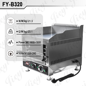 <span class=keywords><strong>Horno</strong></span> <span class=keywords><strong>El</strong></span>éctrico Comercial de Encimera de Acero Inoxidable, Calentador de Alimentos de Calentamiento Rápido y Parrilla con Temporizador y Temperatura para Hamburguesas, Panadería y <span class=keywords><strong>Cafetería</strong></span> - Product Image 2