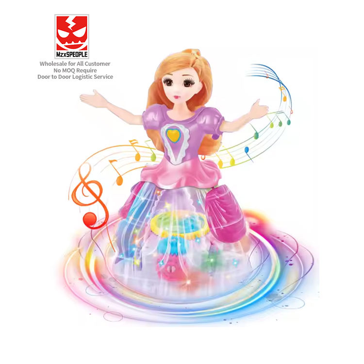 Wholesale Electronic Luminescent Beautiful Fairy Princess Doll Universal  Light Musical Dancing Angel Girl Doll Toy for Kids