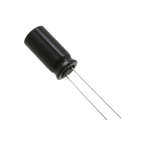 ตัวเก็บประจุ560 uF แบบมีรูผ่านรูผ่านช่อง UHV1V561MPD1TD สารส้ม560 uF 20% 35V - Product Image 1