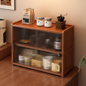 Meuble de rangement de bureau Haichuan à 3 niveaux, étagère anti-poussière pour tasses à thé et à café, meuble de présentation pour salon - Product Image 1