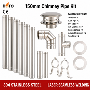 <span class=keywords><strong>Tubo</strong></span> <span class=keywords><strong>de</strong></span> <span class=keywords><strong>Chimenea</strong></span> <span class=keywords><strong>de</strong></span> Acero Inoxidable Aislado <span class=keywords><strong>de</strong></span> Pared Simple CE Heat 600, Ajuste Deslizante, Resistente a la Corrosión, para Altas Temperaturas, Duradero, para Chimeneas <span class=keywords><strong>de</strong></span> Calor Radiante - Product Image 4