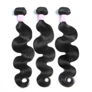 Mèches de cheveux humains ondulés à trame simple, trame serrée pour éviter le desserrage, résistantes à la chaleur, en stock - Product Image 1