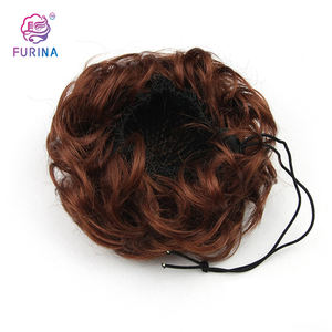 Prix de gros avantageux : <span class=keywords><strong>Chignon</strong></span> Donut avec cordon de serrage, style désordonné, en fibre résistante à la chaleur, accessoire capillaire pour femmes - Product Image 5