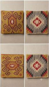 Funda de Cojín Vintage Azteca Kilim Hecha a Mano de Lana, Yute y Algodón, Estilo Tribal Bohemio del Suroeste, Adorno Rústico para Sofá y Hogar - Product Image 2