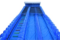 Glissière d'eau gonflable bleue de marbre méga résistante avec la longue glissière de glissement à vendre