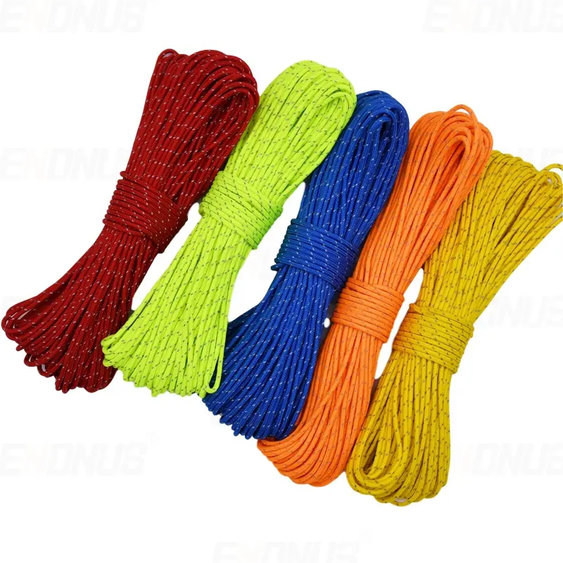 1mm 2mm 3mm 4mm 5mm 8 Strands 16 Strands Braided Colored Polyester Cord Rope