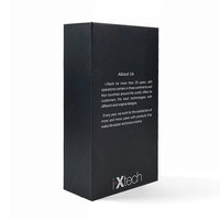Boîte d'emballage de luxe pour écouteurs, boîte en papier rigide pour écouteurs, cadeau avec emballage magnétique en EVA pour écouteurs sans fil Bluetooth