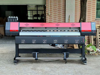 Máquina impresora de plotter de lona de 1,9 M para cartel de cartelera interior Flex Banner