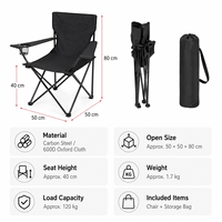Chaise de camping pliable légère personnalisée, cadre en acier inoxydable, chaise portable d'extérieur pour la plage