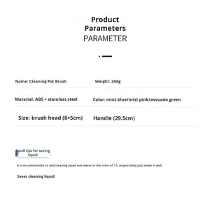 Juego de Cepillos para Platos con Dispensador de Jabón al por Mayor, Cabezales de Limpieza sin Esfuerzo, Soporte Conveniente, Ideal para Fregaderos, Ollas, Sartenes y Platos - Product Image 2