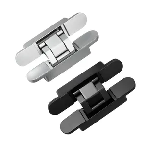 Heavy Duty Hidden Concealed Door Hinge 3D Zinc Alloy Internal Hardware Accessories For Window Hotel Apartment Use