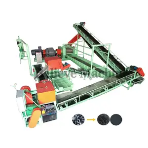 Hot-selling automatic waste car bicycle tire recycling machinery old tyre recycling machine machine for recycling rubber tyre