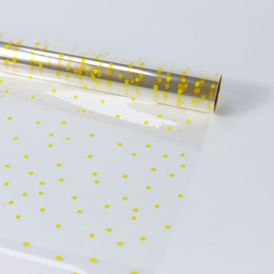 HD giao hưởng phong cách hoa trong suốt bao bì giấy bóng kính OPP đầy màu sắc sáng không thấm nước Laser bó kết thúc tốt đẹp - Product Image 5