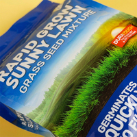 Sac à graines personnalisé à quatre soudures en PET/VMPET/PE pour engrais et aliments, emballage OEM résistant à l'humidité