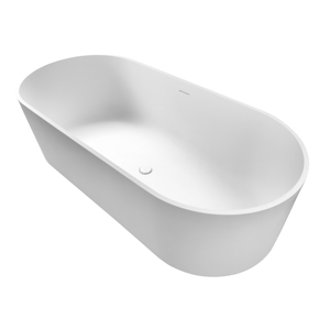 Baignoire autoportante Maydon Villa en surface solide élégante, baignoire de style moderne pour adultes à domicile - Product Image 5