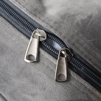 Sac de rangement de literie à glissière lourde avec poignée pour emballage de couverture d'oreiller de couette pour salon
