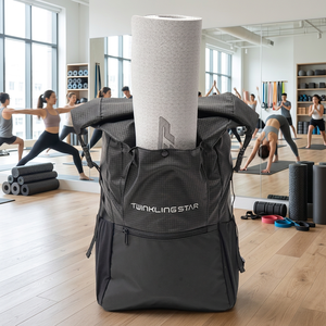 Mochila de yoga enrollable con soporte para esterilla de yoga, impermeable, deportiva, de gran capacidad, para viajes y entrenamiento, para hombres y mujeres - Product Image 1