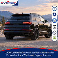 Vente flash - Jantes en alliage forgé monobloc à rayons multiples 21x9.5 22x10 23x10.5 Noir brillant 5x112 pour Audi Q7 SQ7 SUV