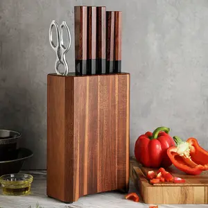 XINZUO New 7pcs Chef Knife Set High Carbon Stainless Steel Red Wood Japanese Style Kitchen Knives Gift